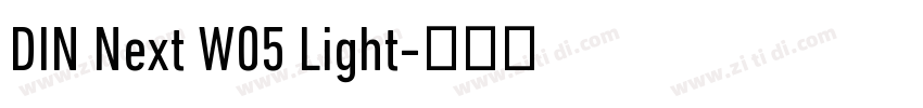 DIN Next W05 Light字体转换
